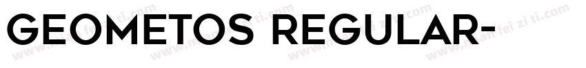 Geometos Regular字体转换